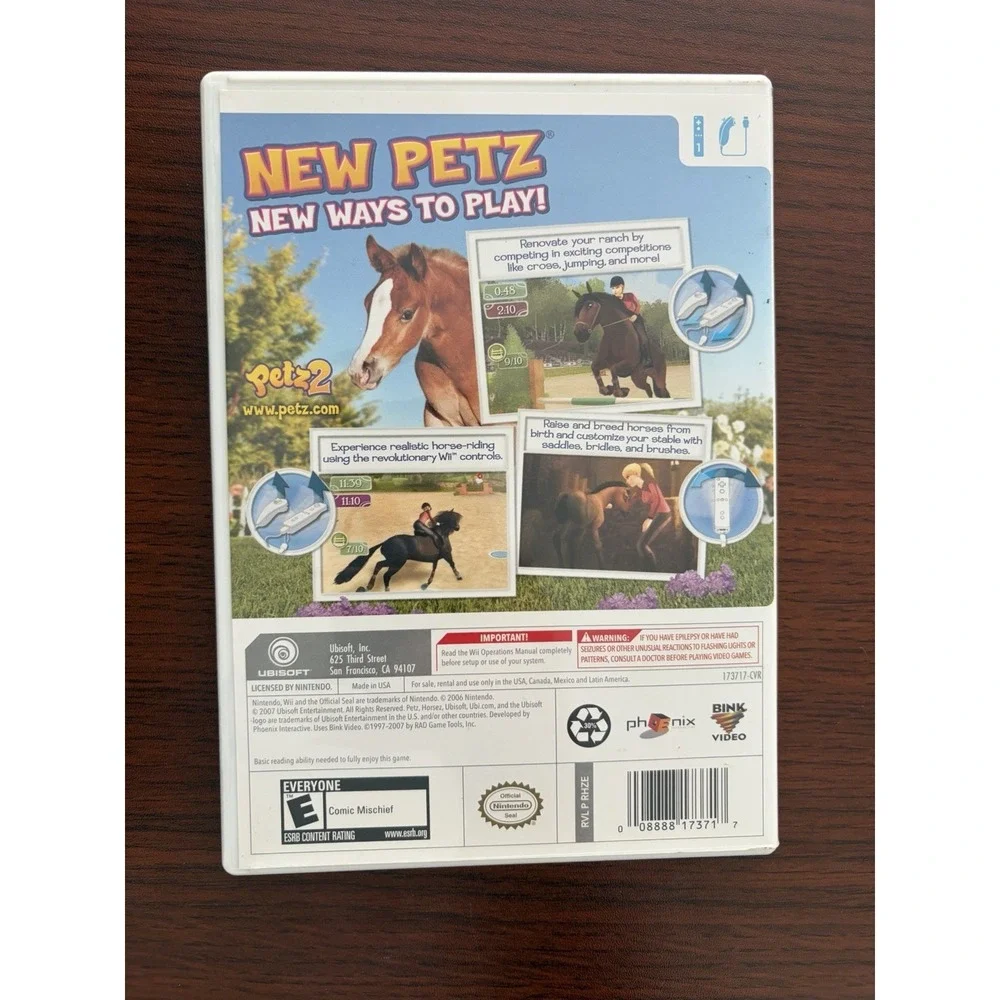 Petz: Horsez 2 - Nintendo Wii Game Video Game CIB Complete